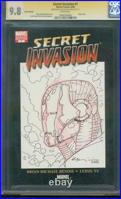 Iron Man 1 Secret Invasion CGC 9.8 SS Ryan Benjamin Original art Sketch 6/08