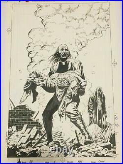J. G. Jones original comic art Dark Dominion #8 cover Defiant