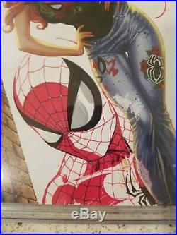 J. Scott Campbell Original Art Sketch Spider-man 800 Virgin Cover B CGC 9.6