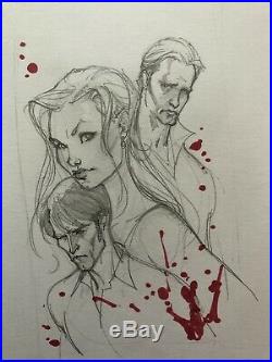 J Scott Campbell True Blood Cover Prelim Original Comic Book Art