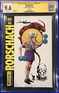 JAE LEE ORIGINAL Sketch Art CGC 9.6 RORSCHAH #1 Signed not CBCS WATCHMEN