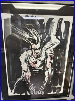 JOCK COMMISSION ORIGINAL ART WOLVERINE LOGAN 9x12 SKETCH BLOODY