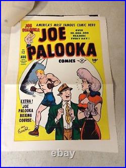 JOE PALOOKA #12 COVER ART original proof 1947 withINVOICE - RARE! HAM FISHER