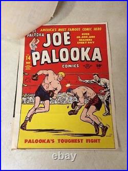 JOE PALOOKA #14 COVER ART original cover proof 1947 withINVOICE RARE BOXING