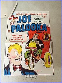 JOE PALOOKA #16 COVER ART original cover proof 1947 withPRINTER INVOICE HUMPHREY