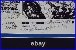 JOE SINNOTT signed copy of Original art FANTASTIC FOUR #98, matted withcover copy