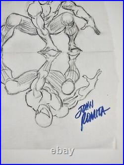JOHN ROMITA, SR. SIGNED 1995 SPIDER-MAN CLONE GENESIS COVER PRELIM ART-With COA