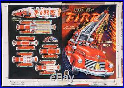 JOHN VICKERY 1950 Original Cover Art The Big Fire Coloring Book (A119)