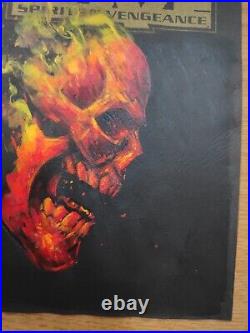 JOHNNY DESJARDINS ORIGINAL Sketch Art Signed Ghost Rider black cover With COA