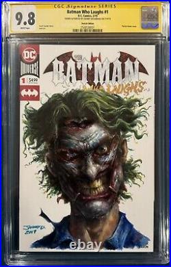 JOHNNY DESJARDINS ORIGINAL Sketch PAINT Art CGC 9.8 Signed JOKER D BATMAN CBCS