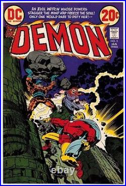 Jack Kirby 1973 The Demon #5 Original Production Art Cover DC Comics Adler Coa