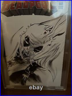 Jae Lee original art Deadpool CBCS 9.8 graded sketch cover
