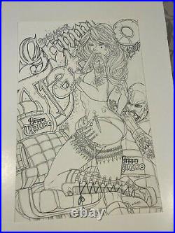 Jamie Tyndall ORIGINAL ART Grimm Fairy Tales BAD GIRLS #2 Tattoo Variant COVER