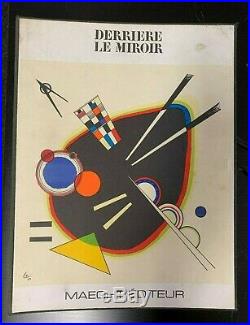 Jean Miro Derriere Le Miroir Galerie Maeght Original Vintage Portfolio Cover