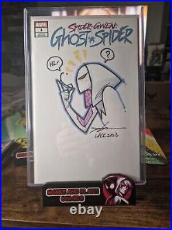 Jeehyung Lee Original Art Sketch Cover Spidergwen Ghoat Spider #1 Signed WithCOA