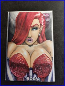 Jessica Rabbit Sketch Cover Original Art By Steve Messenger