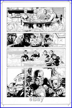 Jim Cheung Original Artwork Infinity #1 2nd print COVER / Page 22 art Marvel