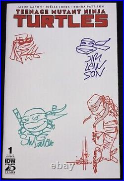 Jim Lawson Stephen Lavigne Rich Woodall Bob Tkacik original TMNT #1 cover art B