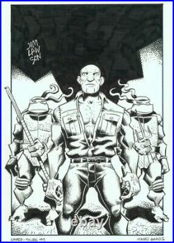 Jim Lawson Tales of Teenage Mutant Ninja Turtles 49 Original Solicited Cover Art