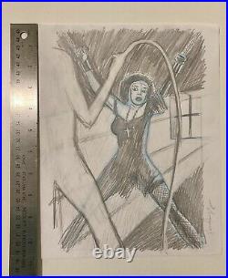 Jim Rugg Original Art Sketch Auteur Sister Bambi 1 Variant Cover Rough Draft Oni