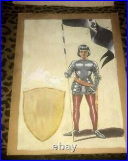 Joan of Arc Classic Illustrated Vintage Water Color Cover Original Art 1963