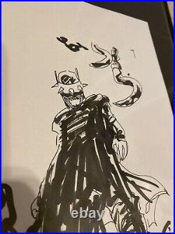 Jock Batman Who Laughs Original Art Prelim #5 Cover Art Sketch Fantastic