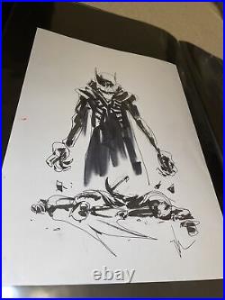 Jock Batman Who Laughs Original Art Prelim Cover Art Sketch Scott Snyder