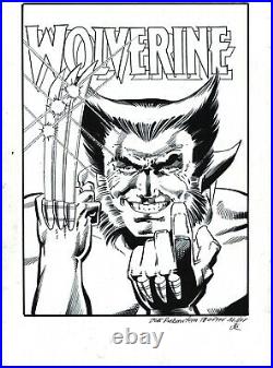 Joe Rubenstein Original Art Wolverine #1 limited series cover mini-recreation