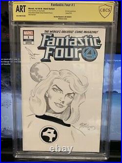 Joe Sinnott Fantastic Four 1 Original Cbcs Art Grade Sketch Invisible Woman