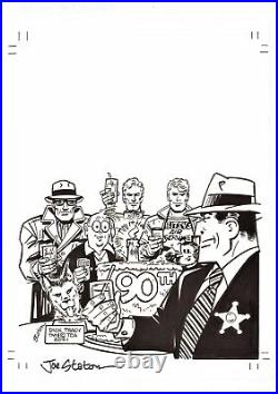 Joe Staton Signed 2021 Dick Tracy 90th Birthday Original Cover Art! Free Ship