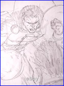 John Romita, Jr. 2019 Black Adam Cover Prelim Original Art! Free Shipping