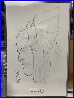 John Romita Jr Classic Thor Original Art Sketch 11x17 From The Avengers Jrjr