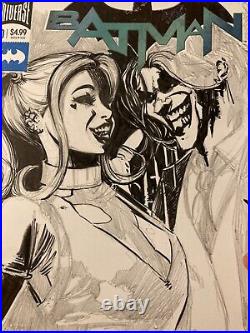 Joker Harley Quinn Sketch Cover Mcjunkin Original Art 9.8 Cgc March Mega Sale