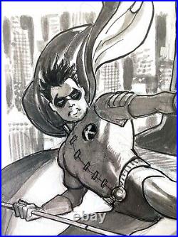 Jose Luis Garcia-Lopez Original Art Sketch Cover. Batman and Robin Eternal #1