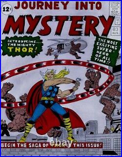 Journey Into Mystery # 83 Cover Recreation 1st Thor Original Comic Color Art