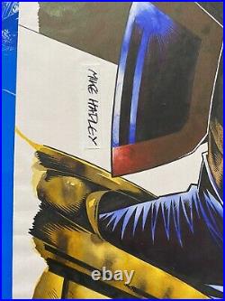 Judge Dredd Original Art Mike Hadley Cover 14 x 18 inches colour