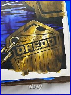 Judge Dredd Original Art Mike Hadley Cover 14 x 18 inches colour
