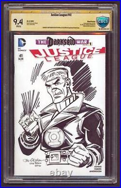 Justice League #41 Blank Variant withOriginal Art Joe Staton CBCS 9.4 2015 DC