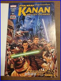 KANAN THE LAST PADAWAN #1 (Alex Riegel Original Art on SKETCH COVER) 1st Print