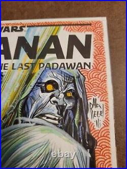 KANAN THE LAST PADAWAN #1 (Alex Riegel Original Art on SKETCH COVER) 1st Print