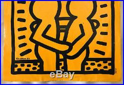 KEITH HARING ART COVER DAVID BOWIE (Whithout You) 1983 ORIGINAL EMI AMERICA