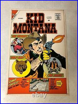 KID MONTANA #19 Art Original Cover Proof 1959 WESTERN GIORDANO Wolf Bait