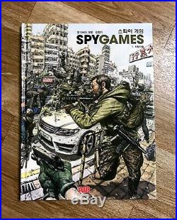 KIM JUNG GI Original Art Sketch SPY GAMES HC book collection new hard cover rare