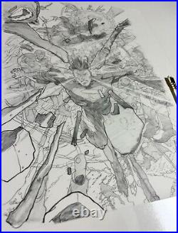 Keron Grant DC Comics Absolute Superman Original Art Cover Pencil