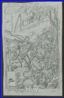 Kerry Gammill Action Comics #657 Prelim Cover Original Art