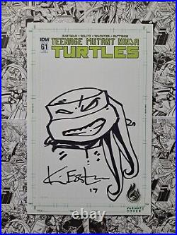 Kevin Eastman Signed Original Art Ninja Turtle Sketch Cover Tmnt #61 Idw