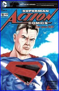 Kingdom Come Superman Original Art Sketch Cover