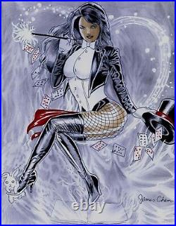 Knight Terrors Zatanna # 1 Virgin Cover Recreation Original Comic Color Art