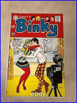 LEAVE it to BINKY #66 art original cover proof 1969 KISSING SELFIE CAMERA