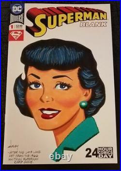 LOIS LANE ORIGINAL ART SKETCH COVER by PATRICK OWSLEY! SILVER AGE! SUPERMAN